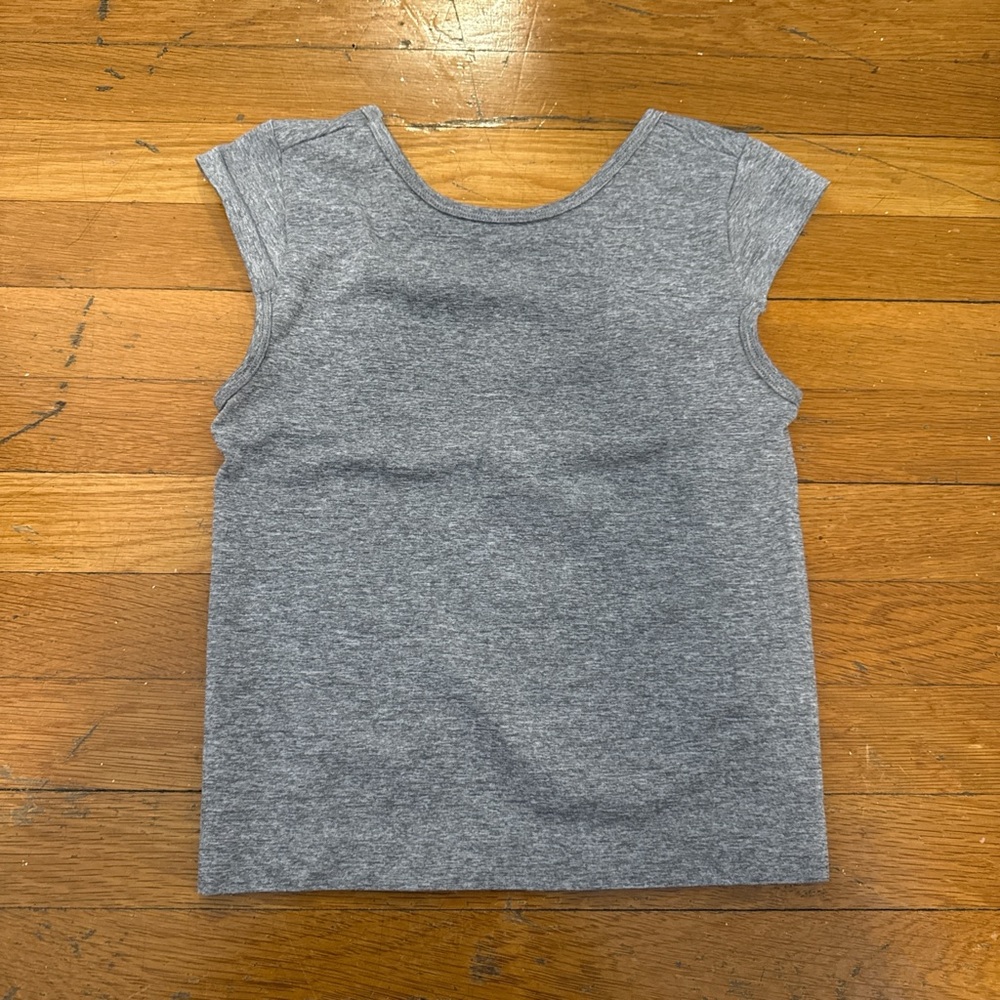 Gray Backless Top